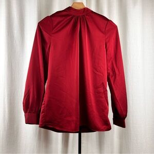 J. Crew Scarlet Sleek Long Sleeve Blouse